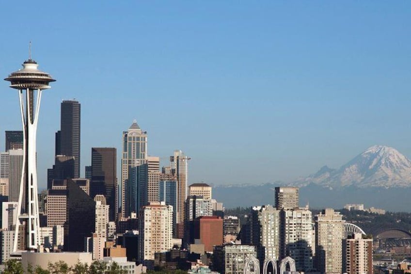 Seattle Skyline with Mt. Rainier in Background