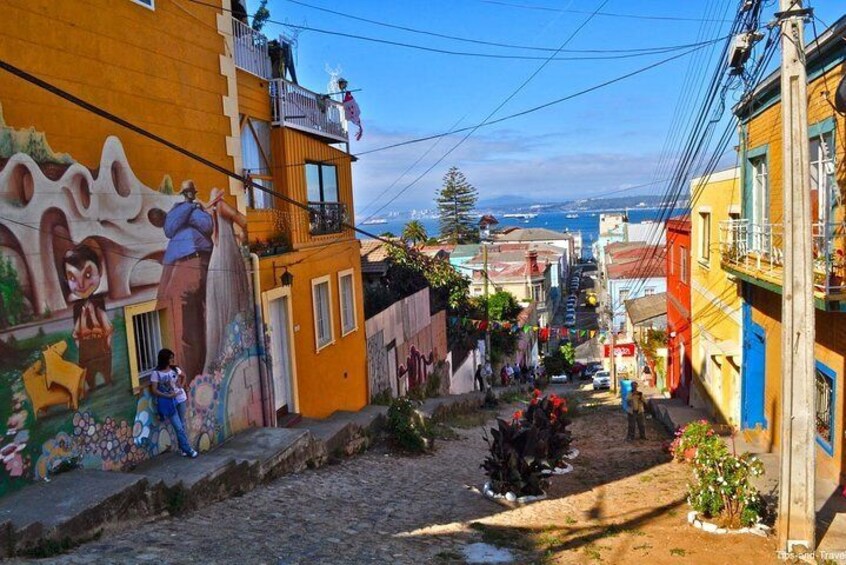 Santiago: Full day tour to Valparaiso and Viña del Mar city