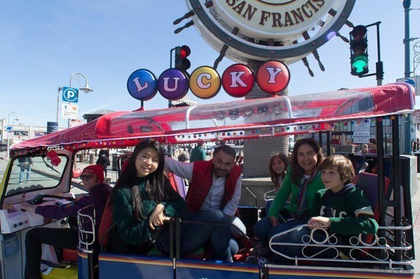 Fishermans Wharf sign is the icon for the most popular San Francisco visitor desination
