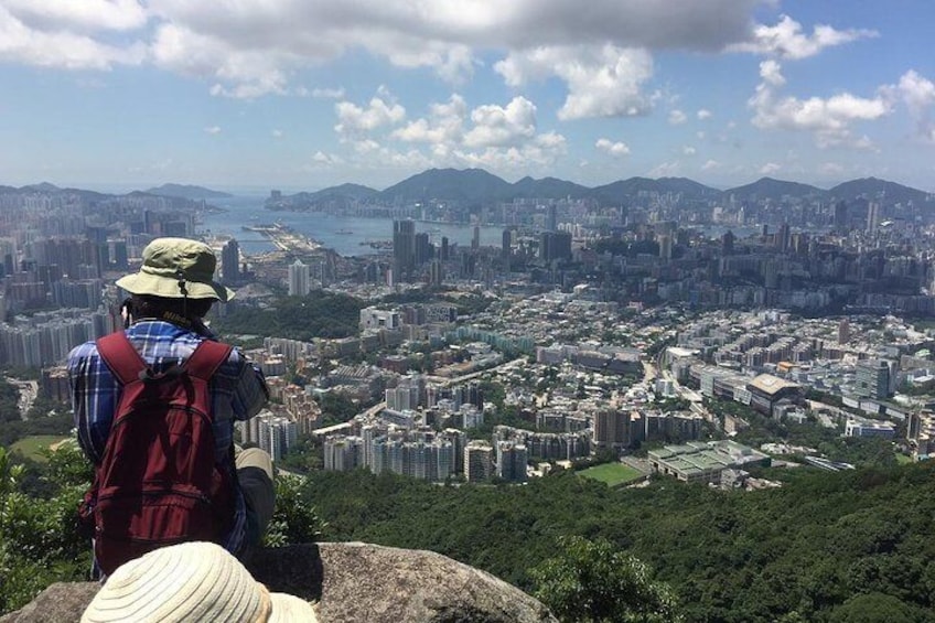 View over Kowloon from Lion Rock