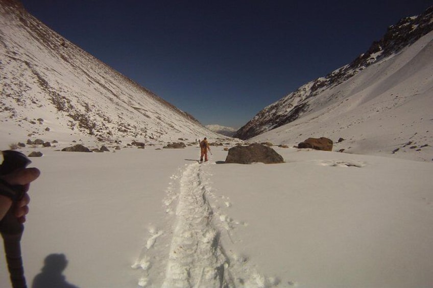 Private Snow Hiking in The Andes from Santiago, carbon neutral