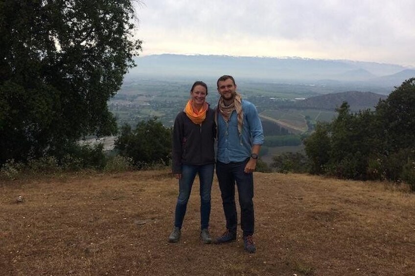 Wine trekking tour from Santiago. View of Tarapacá vineyard