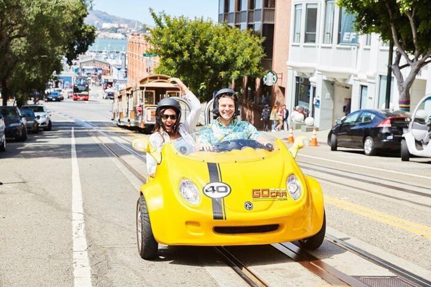 Race around the streets of San Francisco in a colorful Go Car for a unique experience.