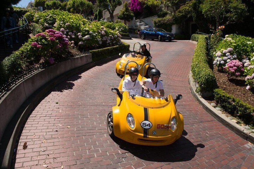 Drive down Lombard Street - one of the crookedest streets in the world!