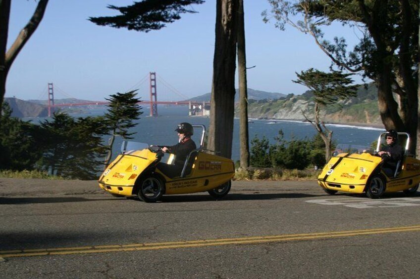 Make your way through the Presidio, with spectacular views of the Bay