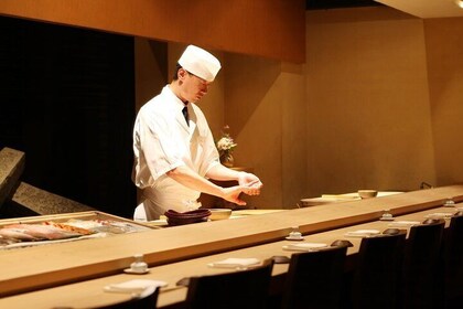 Sushi making with a chef at the Morimoto