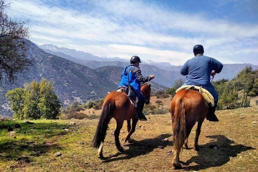 Amazing vistas in Cordillera Pre-Andes Mountains close to Santiago