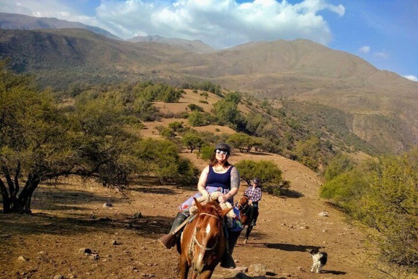 Starting our adventure on horseback