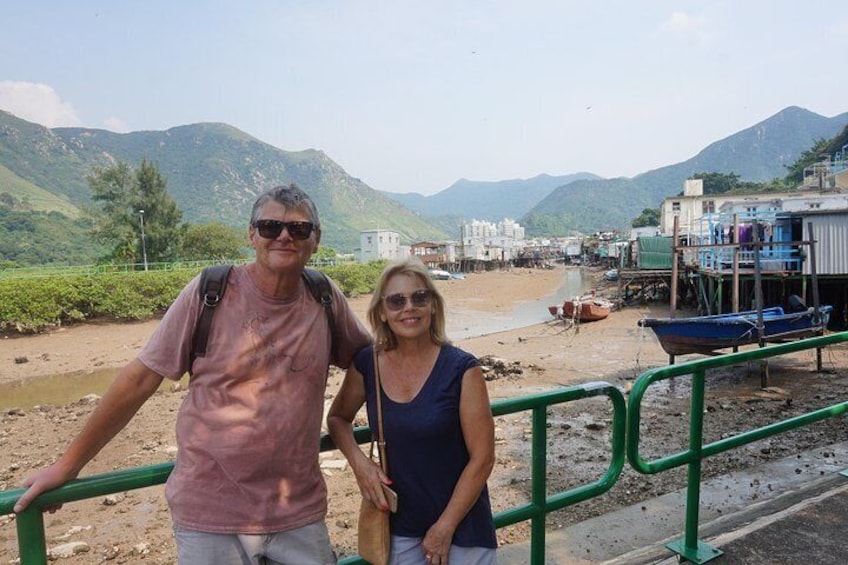 Checking out the houses on stilts in Tai O fishing village