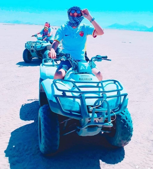 Quad biking with Camel ride & Beduin dinner