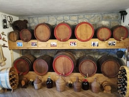 Wine tasting and Montenegrin plate at Skadar lake region
