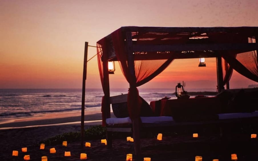 Picnic in Bed on Sea View Lawn in Canggu