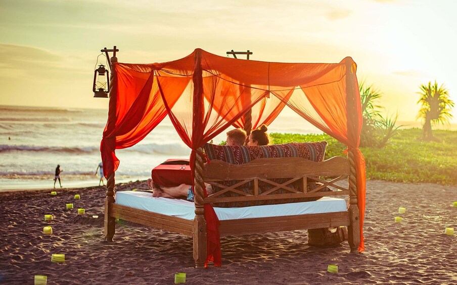 Picnic in Bed at the Beach in Canggu