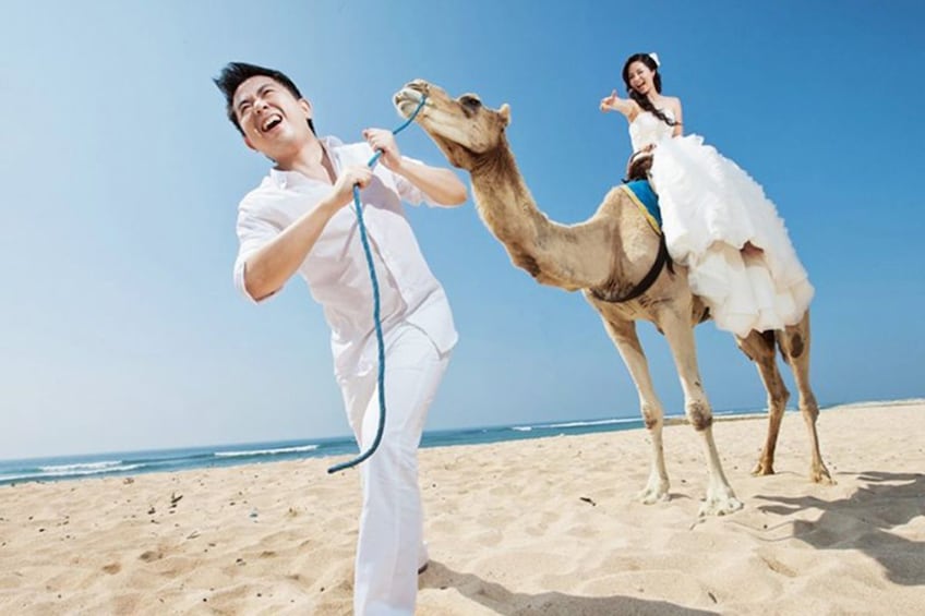 Bali Camel Ride on the Beach with Photo Session