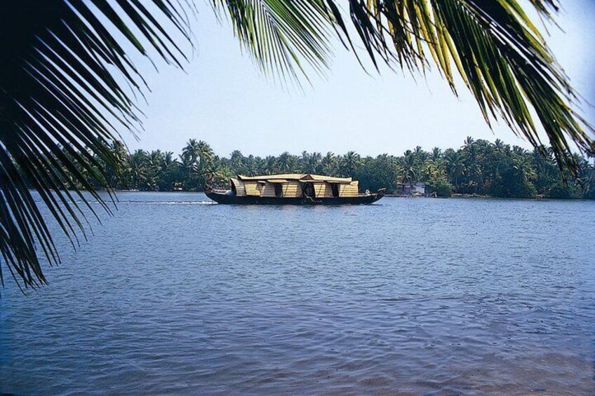 Cruise on a traditional houseboat along Kerala's backwaters
