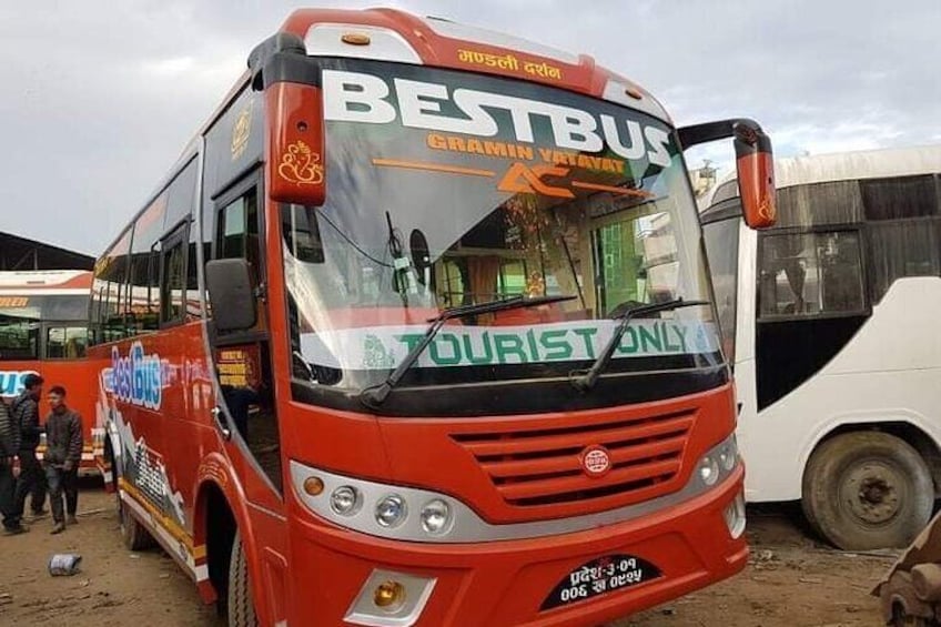 Tourist Bus to Lumbini