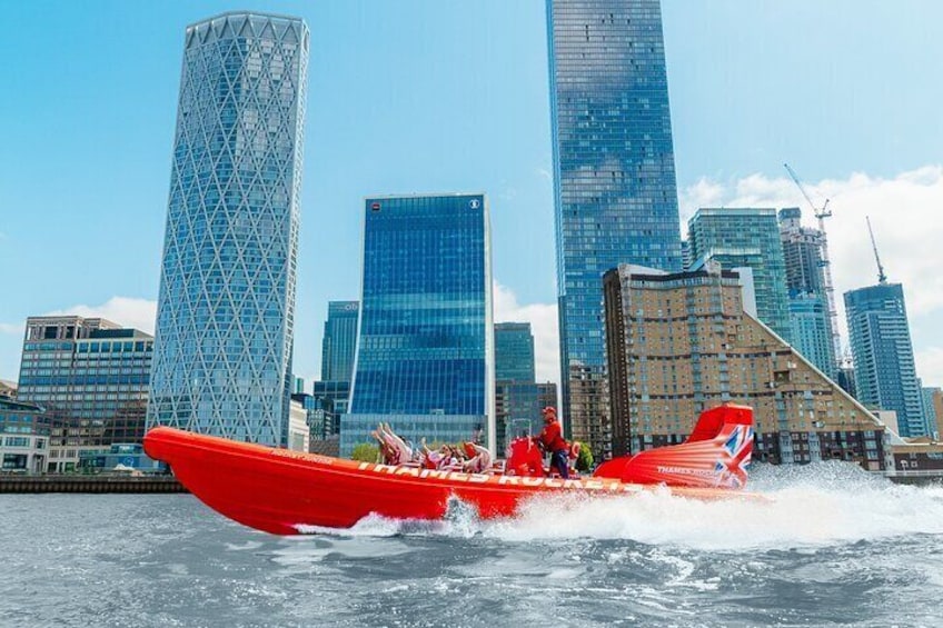 Fly through Canary Wharf in style with London's #1 speedboats