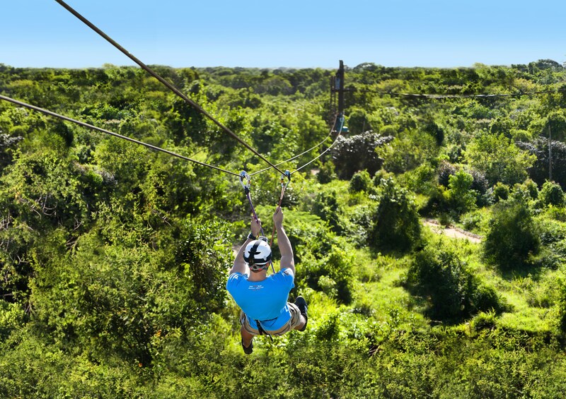 Mega Splash Zipline Adventure in Punta Cana