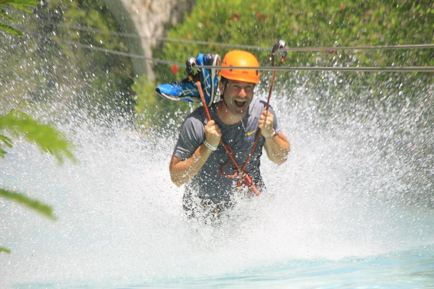 Mega Splash Zipline Adventure in Punta Cana