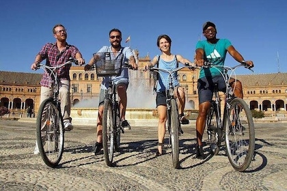 En dag cykeluthyrning i Sevilla stad