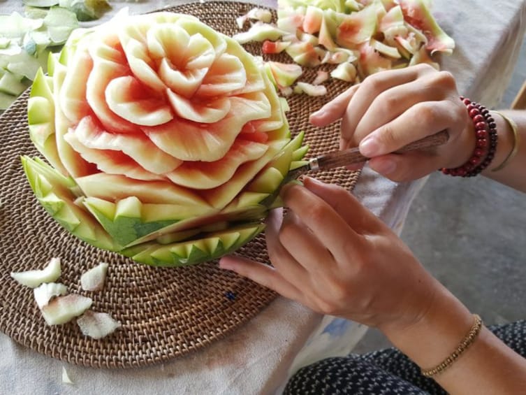 Bali Fruit Carving Class