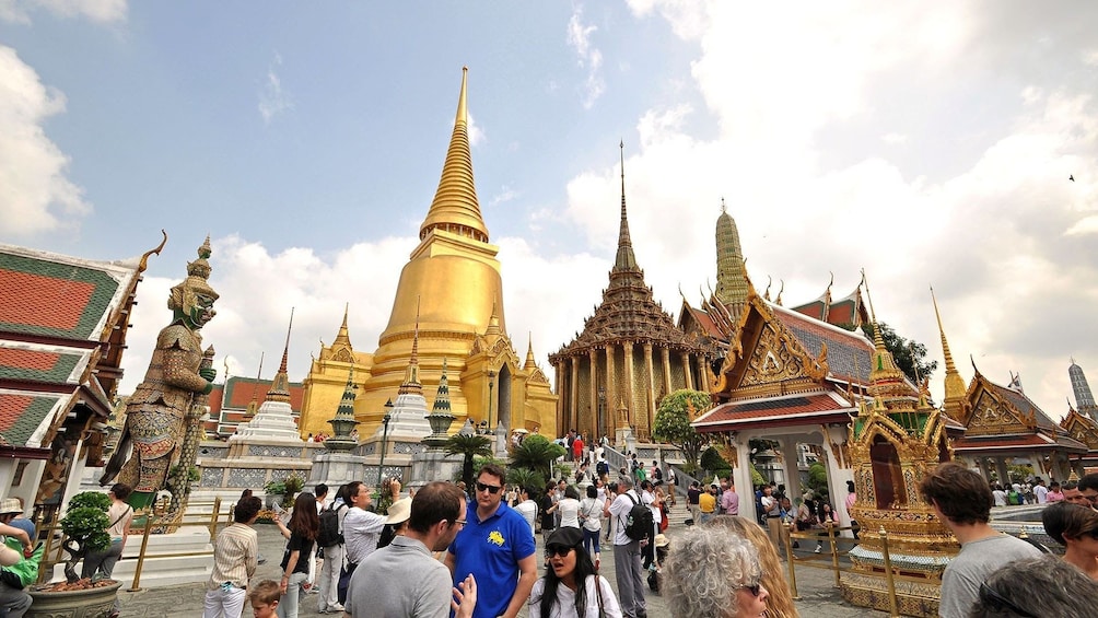 Visitors at the Grand Palace in Bangkok