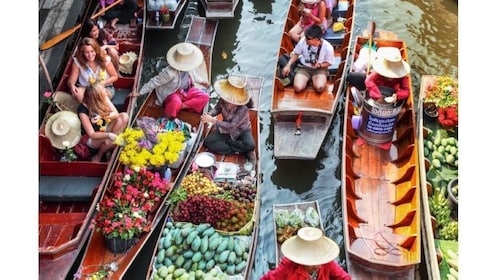Bangkok: Tour di mezza giornata del mercato galleggiante