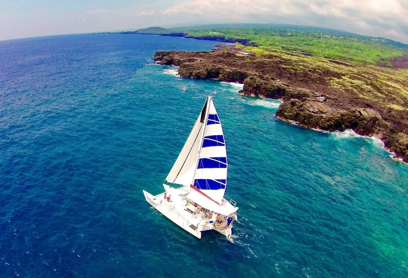 PM Sail & Snorkel Captain Cook Monument at Kealakekua Bay