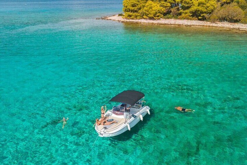 Blue lagoon relaxing afternoon