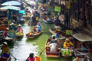 Amphawa Floating Market Day Tour Bangkok Private Transfer Roud Trip