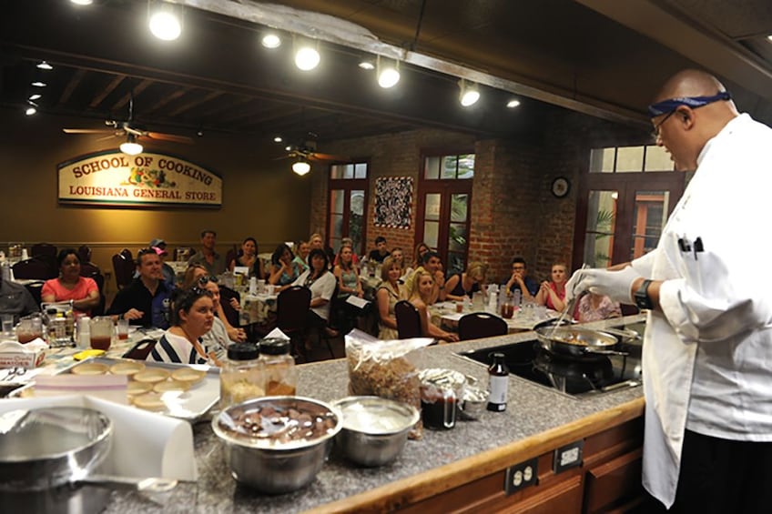 Cooking class with instructor in New Orleans