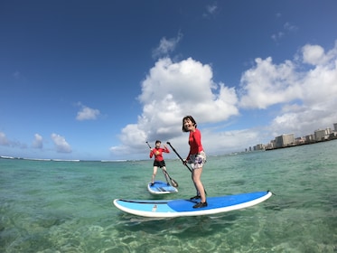 Oahu Stand-Up Paddle - Pelajaran Semi Privat (Antar-Jemput Waikiki Gratis)