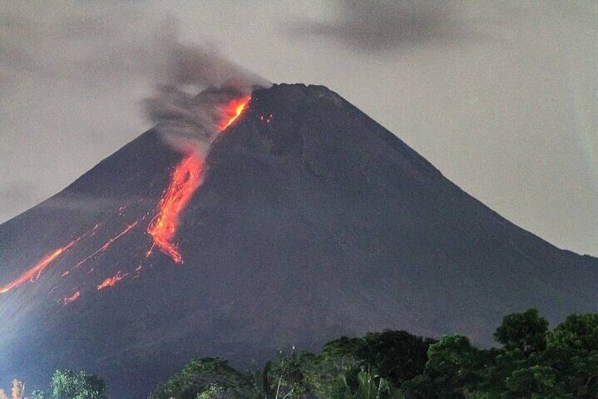 Lava Flow at Night