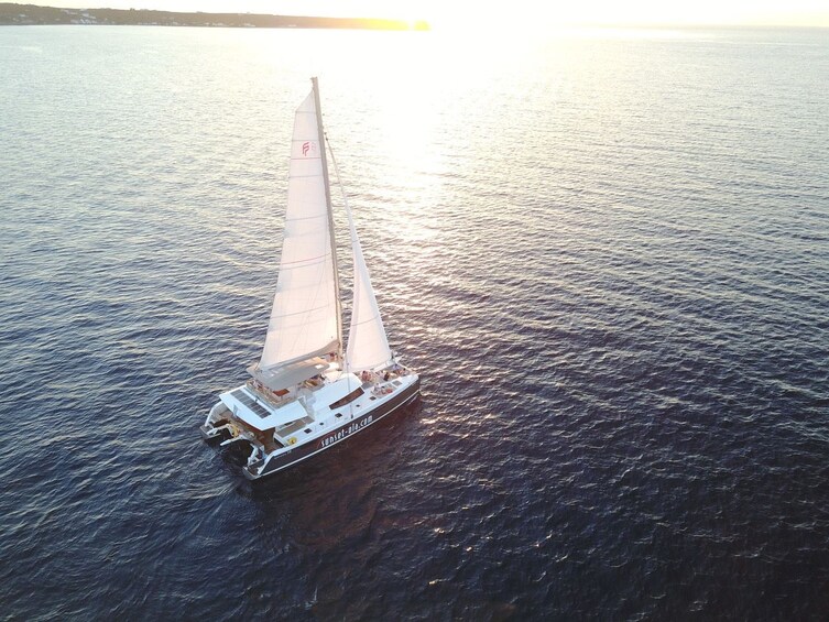 Sailboat in Thera, Greece