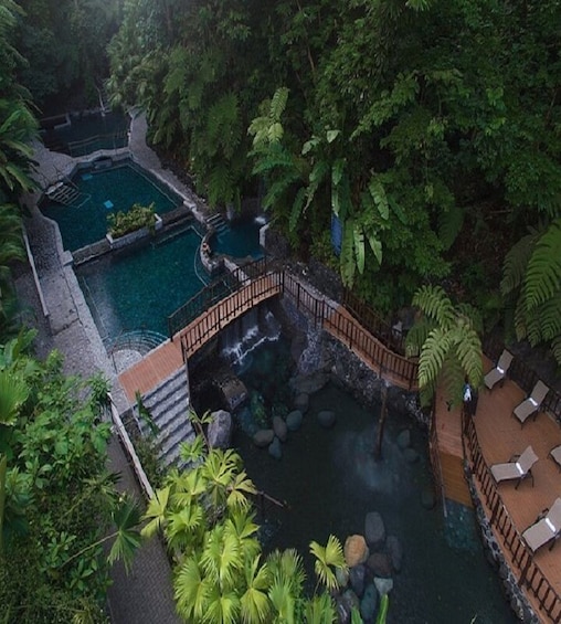 Arenal Volcano with Ecotermales Hot Springs From San José