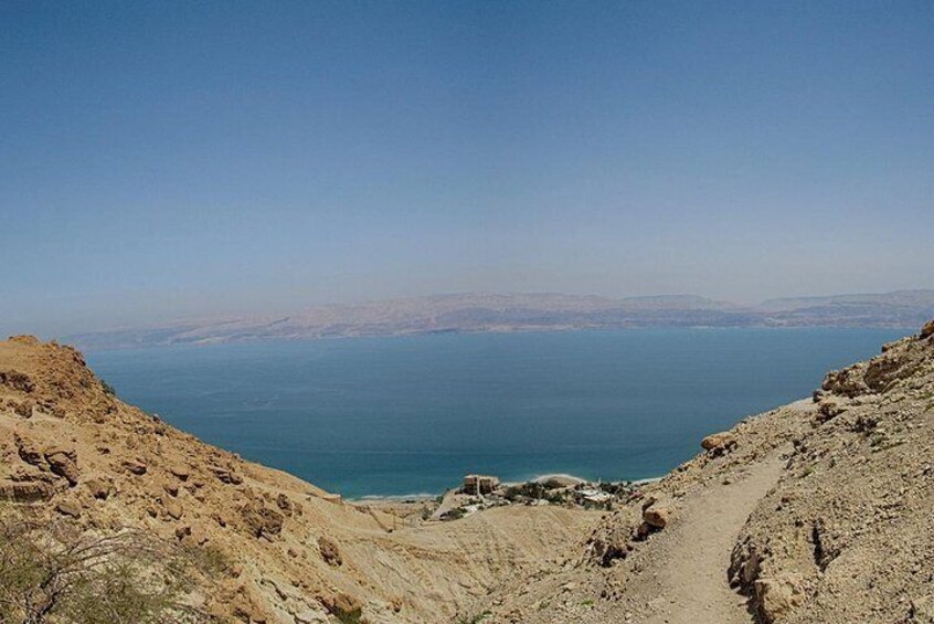 Observation from Massada to the Dead Sea