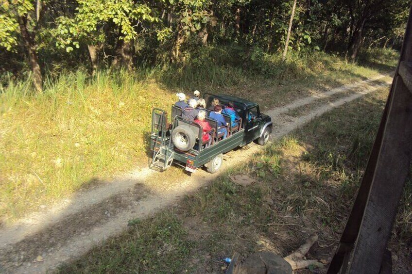 Heading for jeep tour.