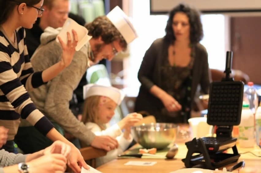 Waffle workshop in Bruges
