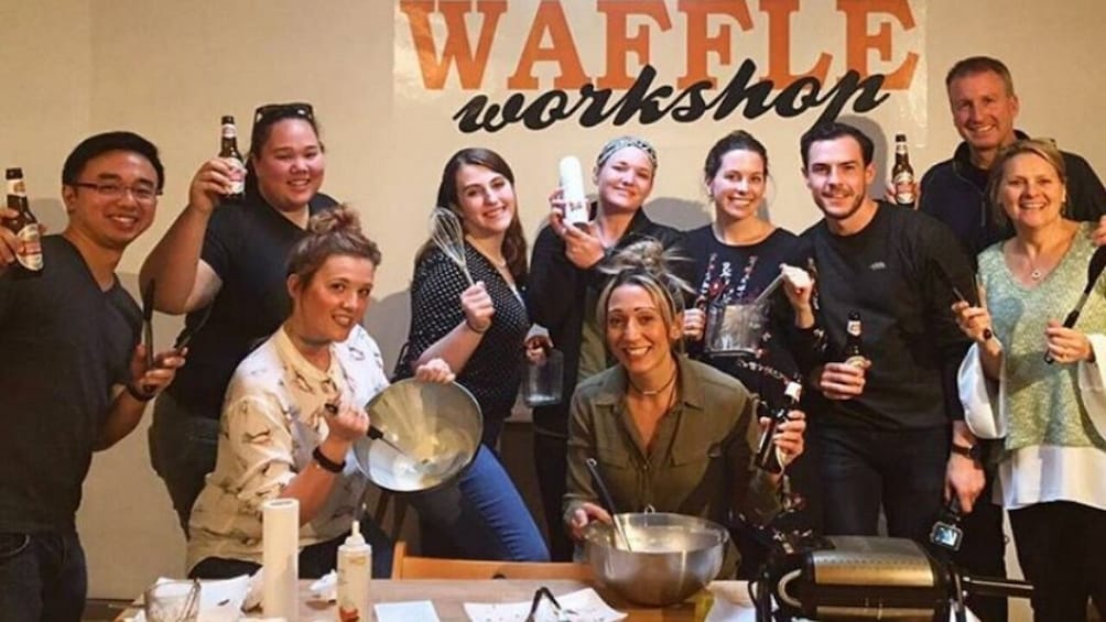 Waffle workshop in Bruges