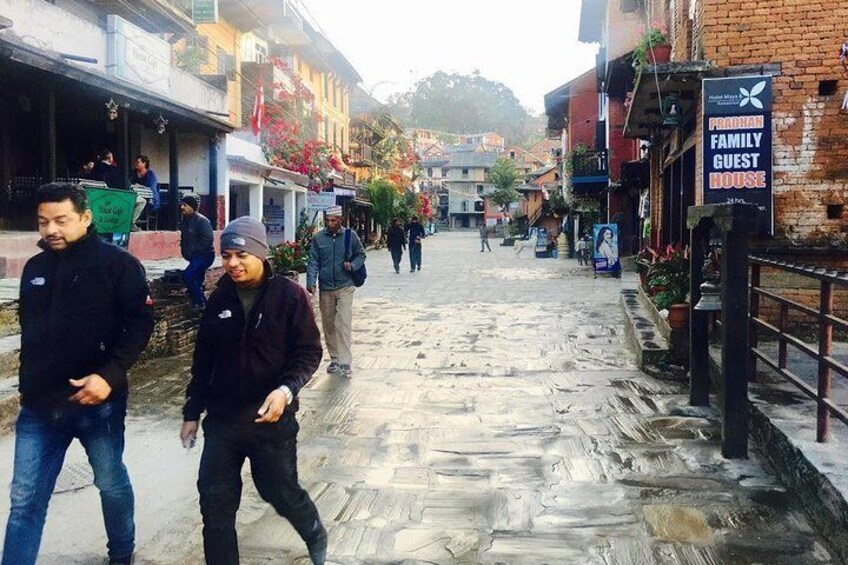 Guest walking in Bandipur