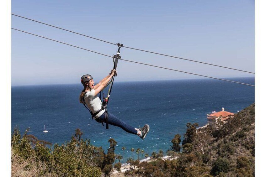 Catalina Island Day Trip from Los Angeles with Zipline Adventure