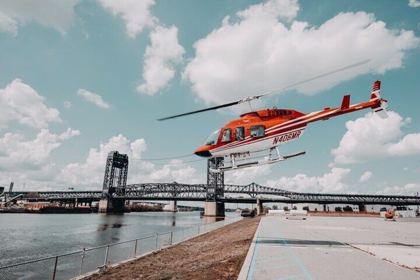 Helicopter Taking off