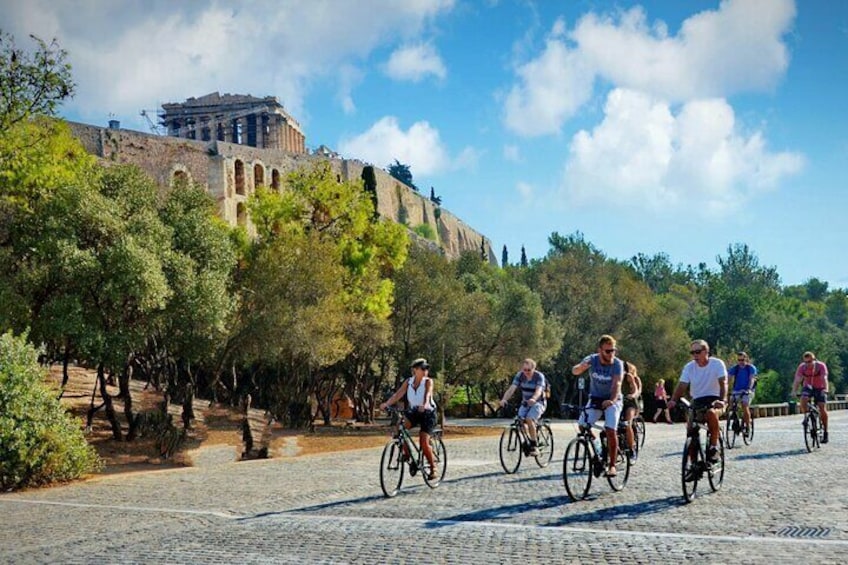 Athens Bike Tour: E-Bike or Regular Bike+Optional Acropolis Visit