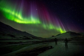 Fatbike Night rider Northern Lights Hunt
