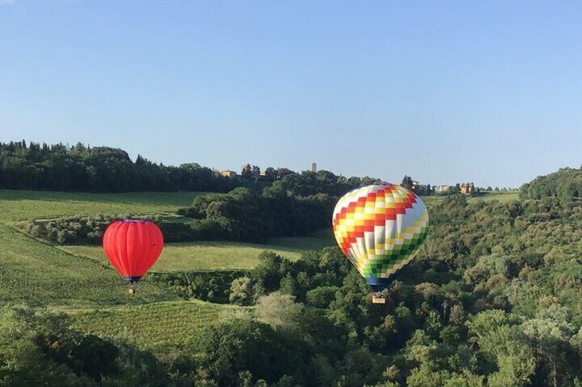 Private Tour: Tuscany Hot Air Balloon Flight with Transport from Firenze