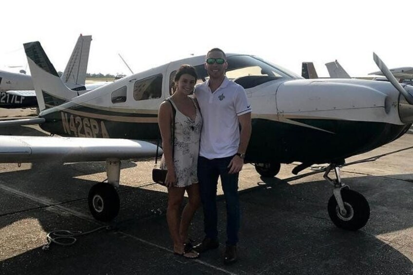 New Orleans VIP Sightseeing Flight with Champagne & Chocolates or Wine & Cheese
