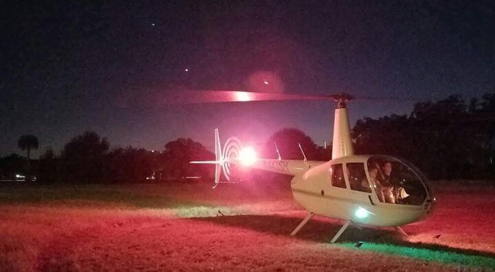 Helicopter at night!