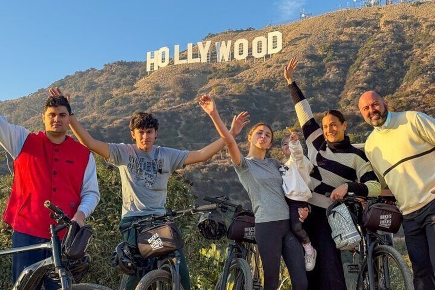 The Hollywood Sign Electric Bike Tour takes you directly to the closest spot in front of the sign