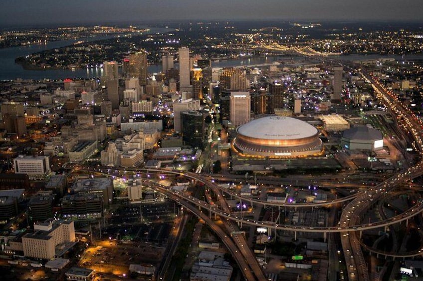 New Orleans Night Sightseeing Flight