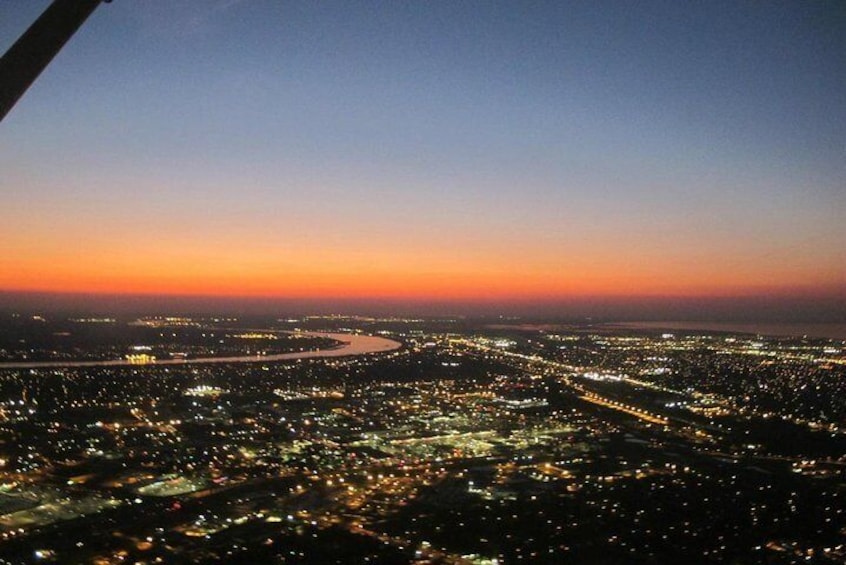 New Orleans Night Sightseeing Flight